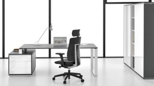 Nowoczesne biurko z kontenerkiem 180x90  MWB 1891O